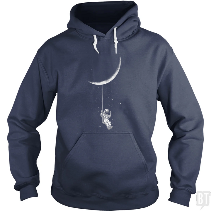Astronaut on Moon Swing Hoodie