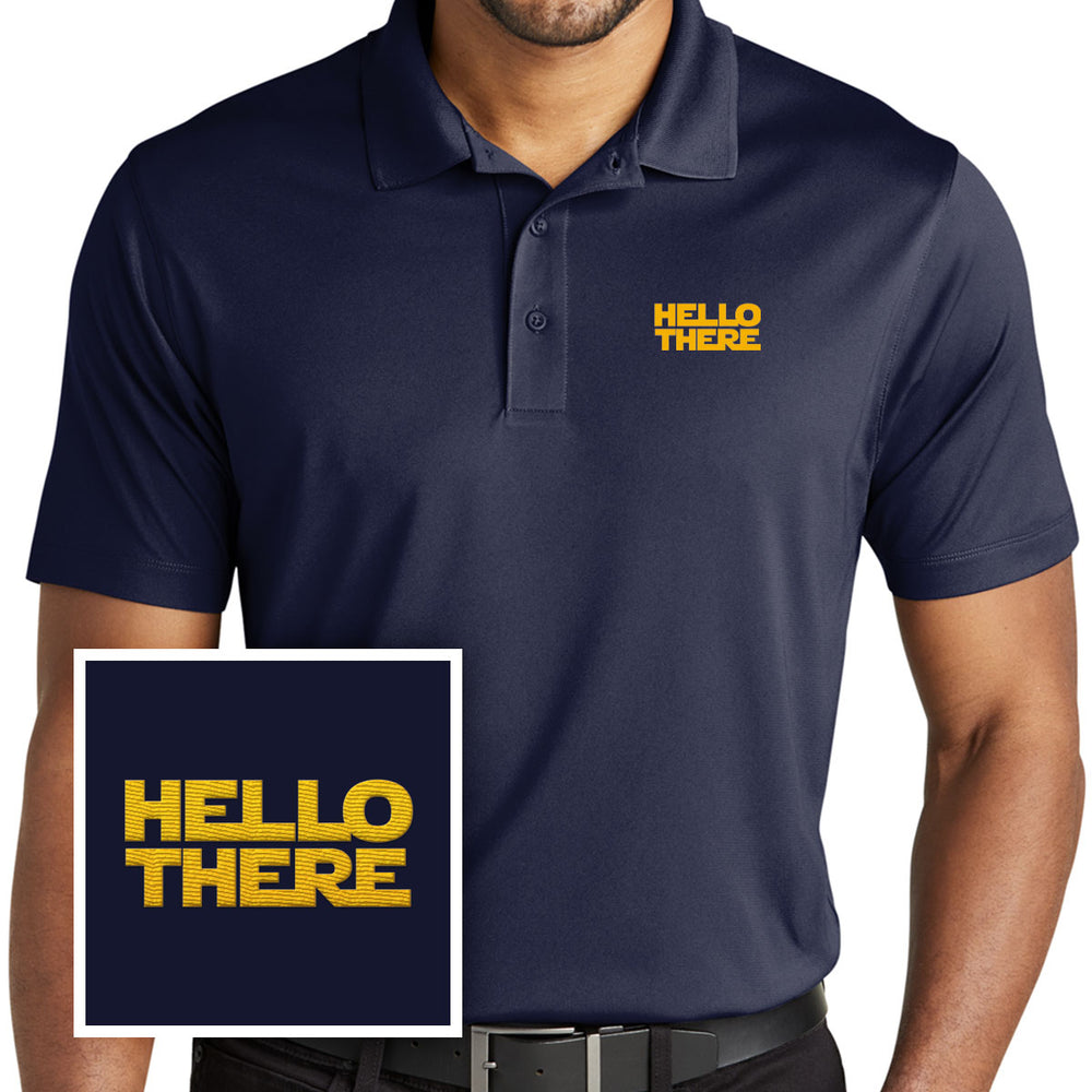 Hello There Performance Polo Shirt