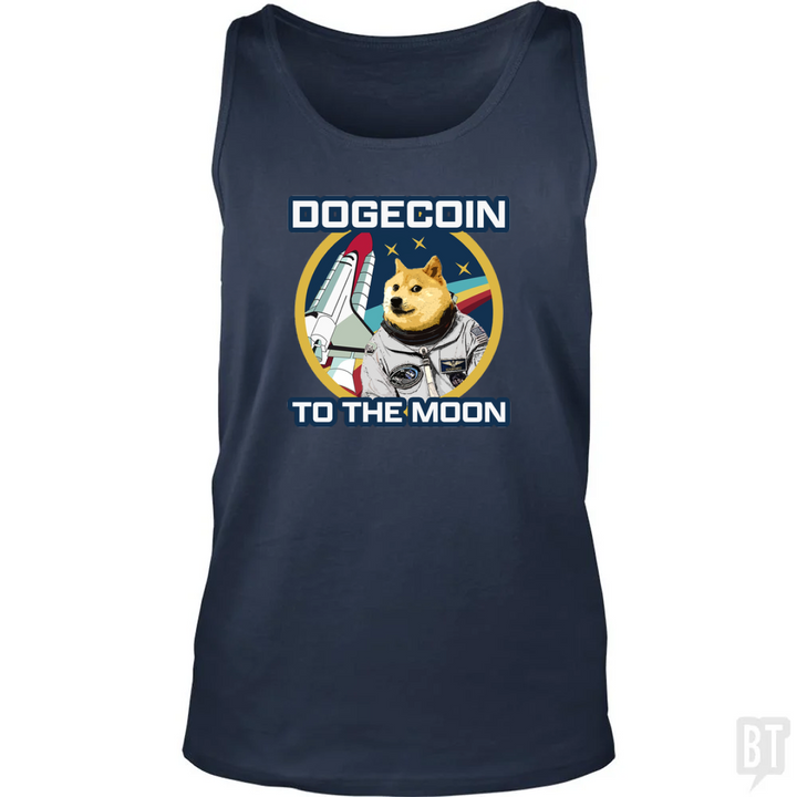 Dogecoin to the Moon Tank Top