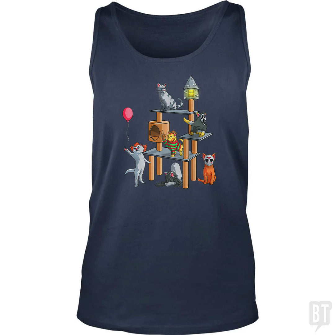 Cat Horror Movies Tank Top