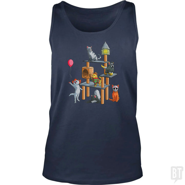 Cat Horror Movies Tank Top