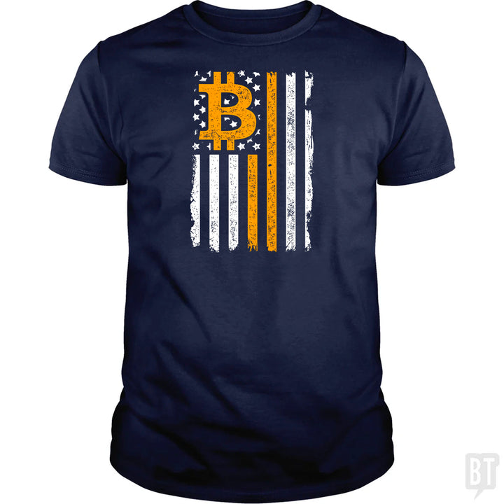 Bitcoin US Flag