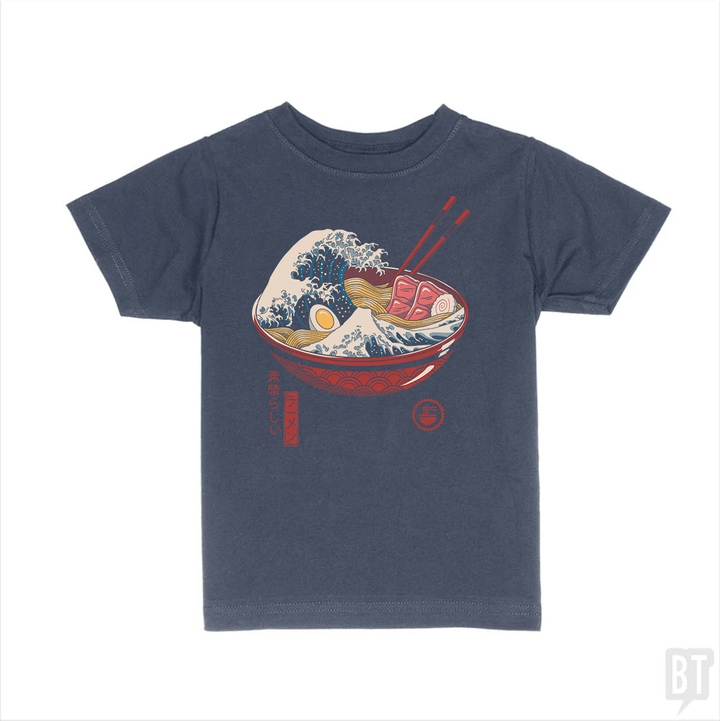 Great Ramen Wave Kids Shirt