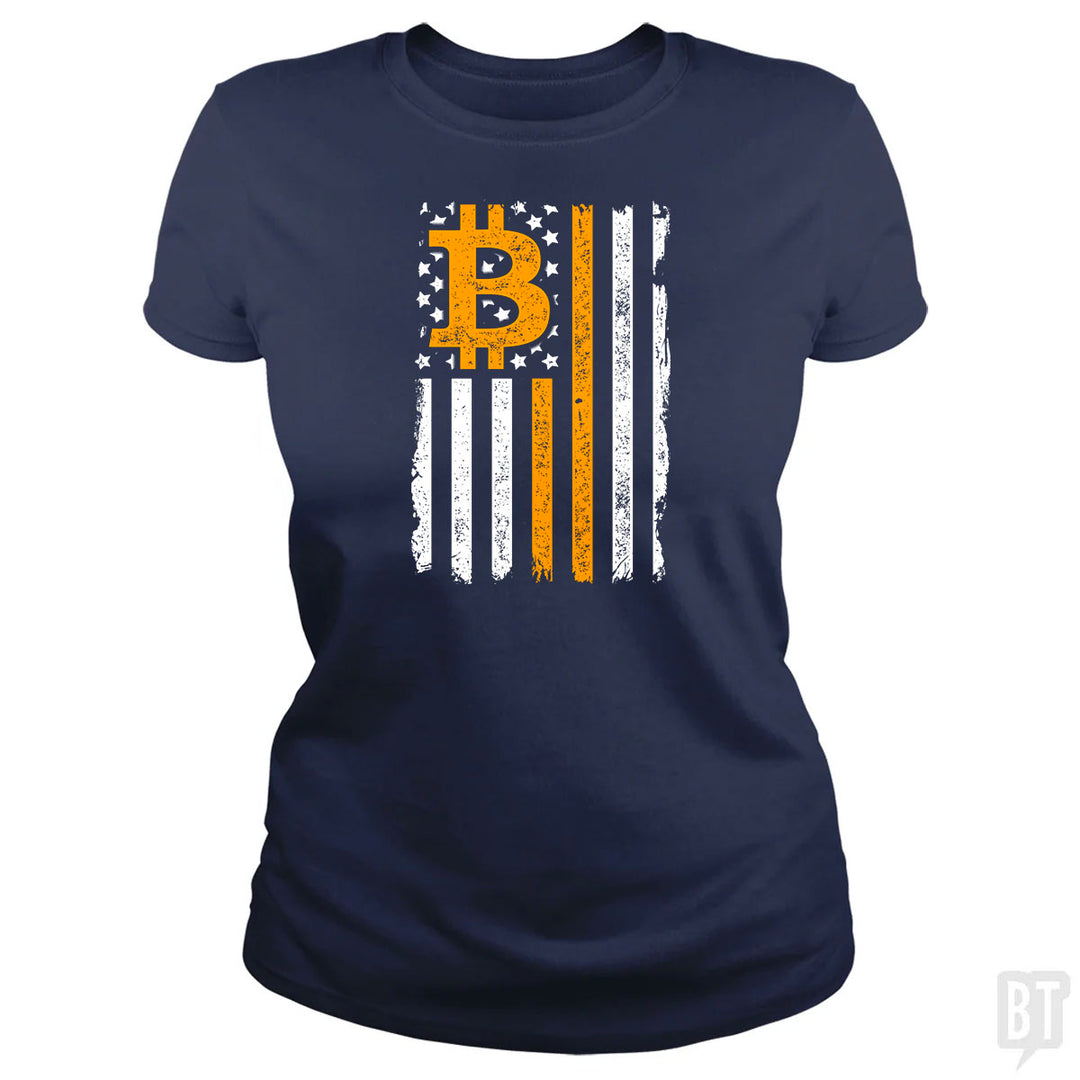 Bitcoin US Flag