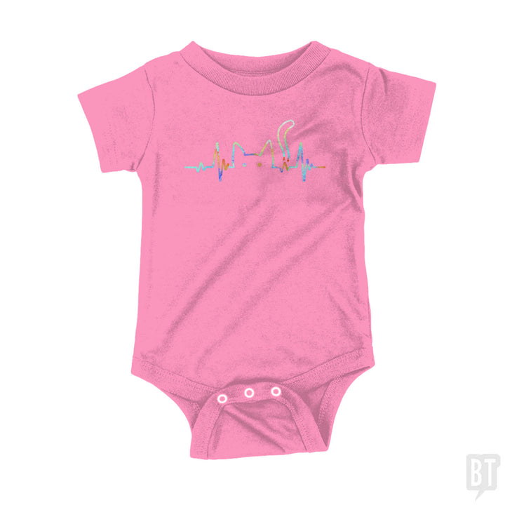 Heartbeat Cat Lover Baby One-Piece