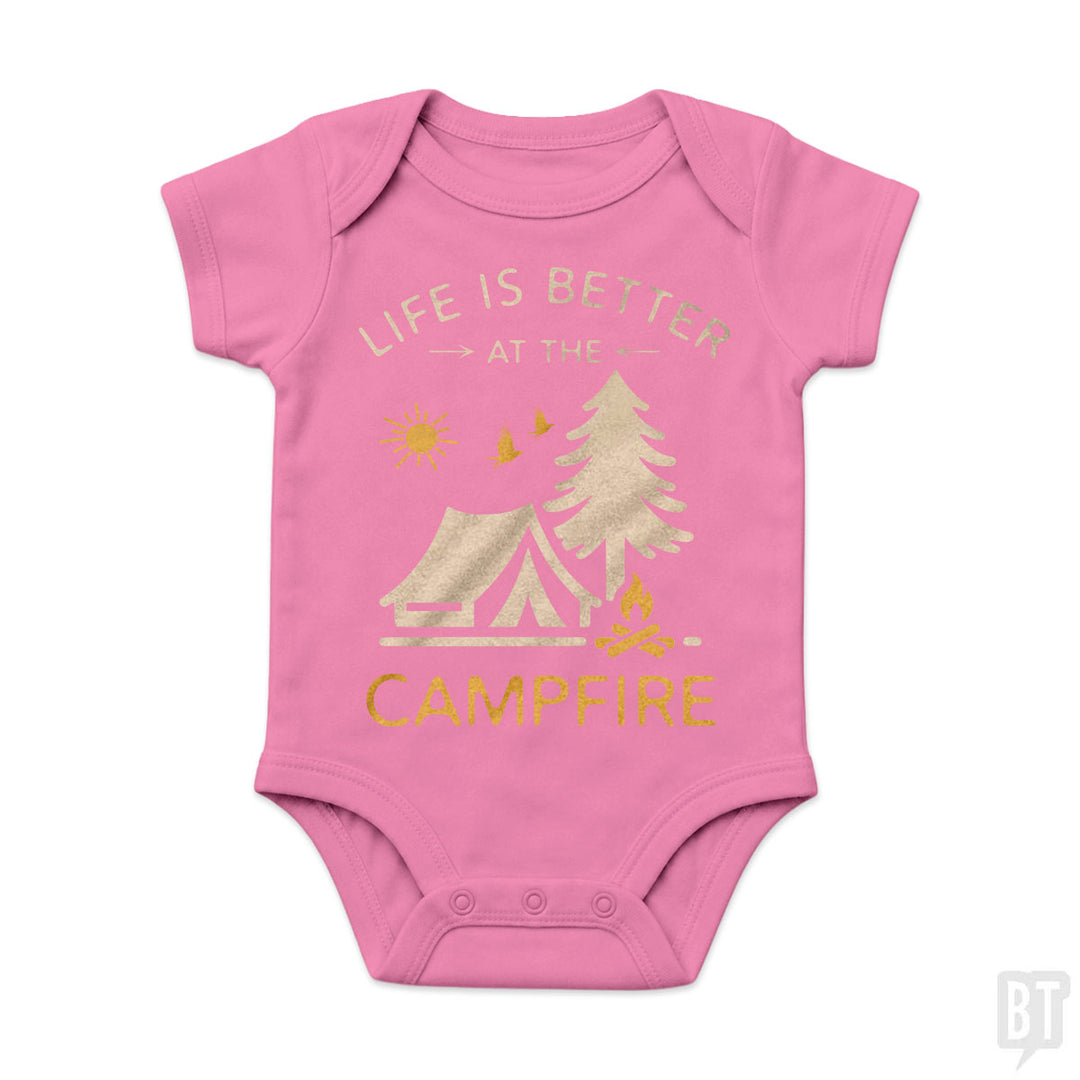 Life Is Better At The Campfire Baby One-Piece