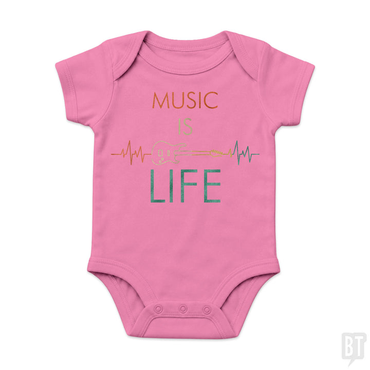Music Is Life Baby One-Piece