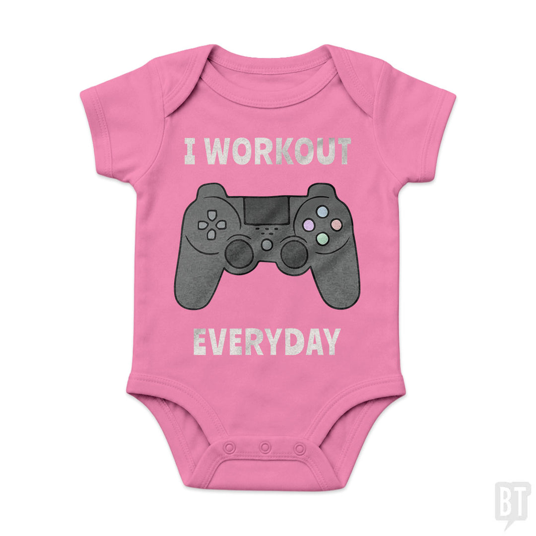 I Workout Everyday Baby One-Piece