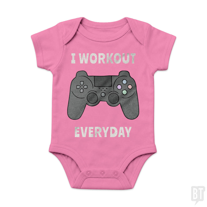I Workout Everyday Baby One-Piece