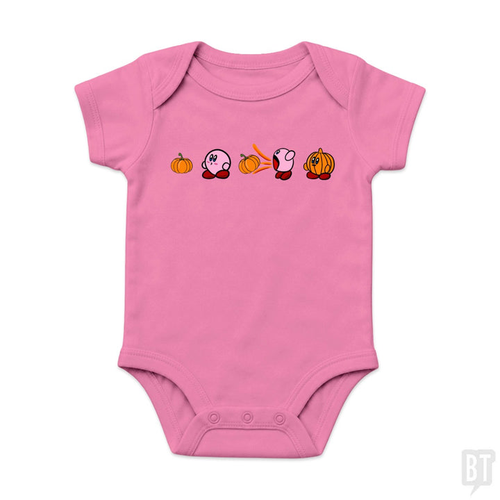 Kirby Pumpkin Baby One-Piece