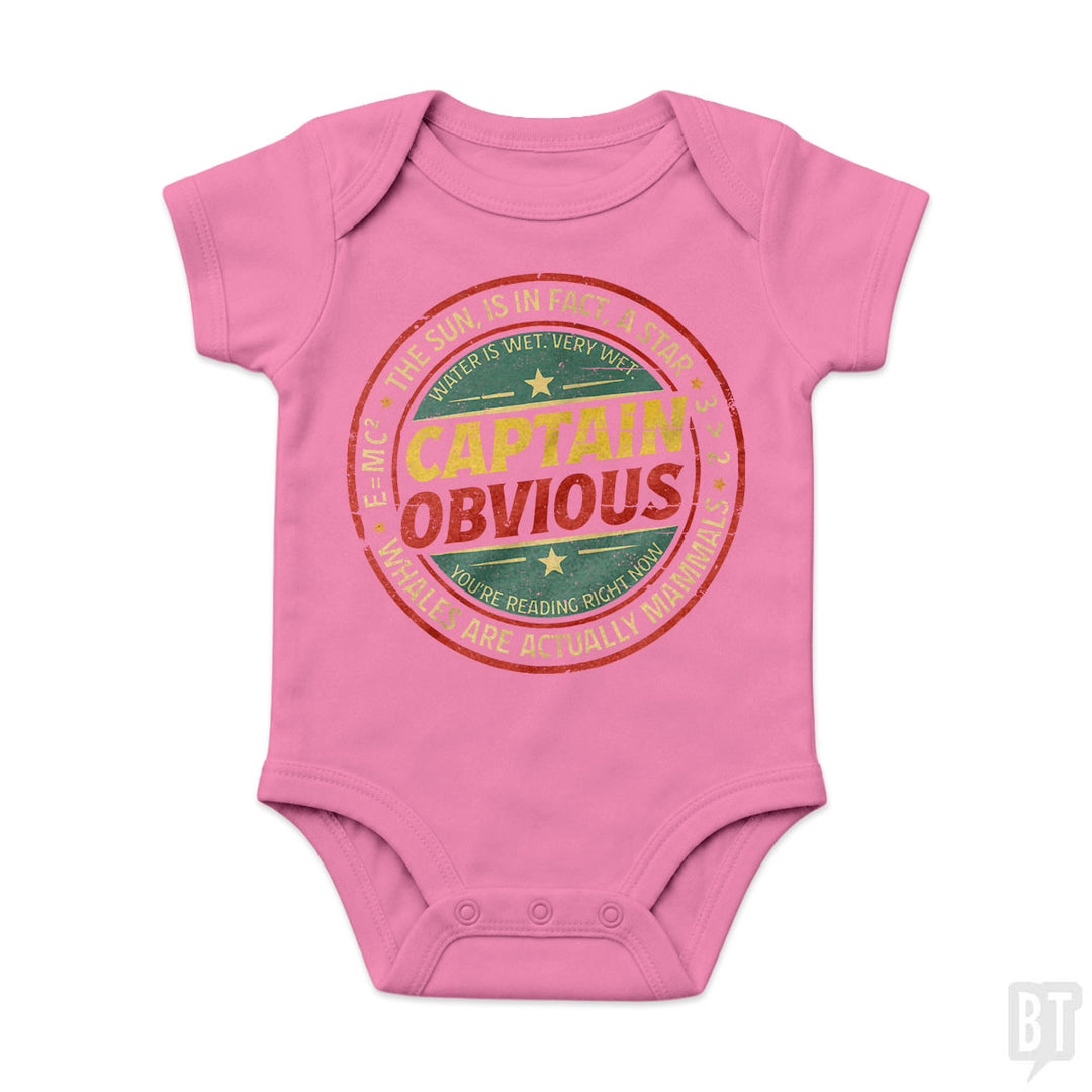 Captain Obvious Baby One-Piece