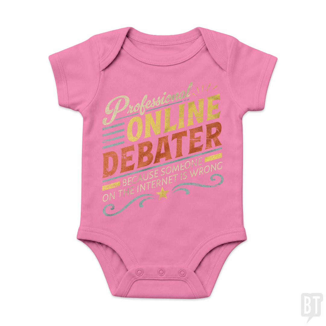 Professional Online Debater Baby One-Piece