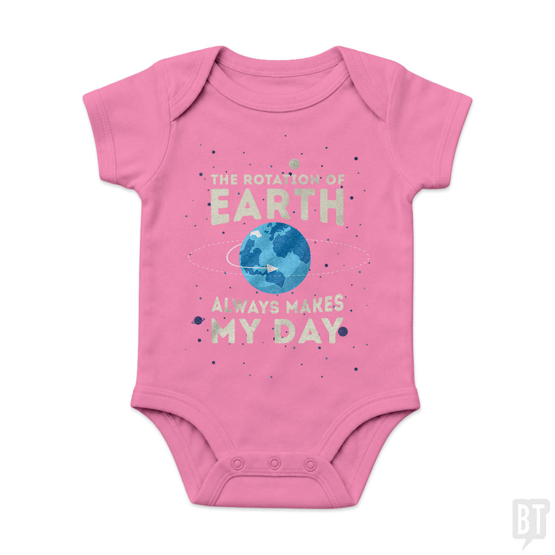 Earth Rotation Baby One-Piece