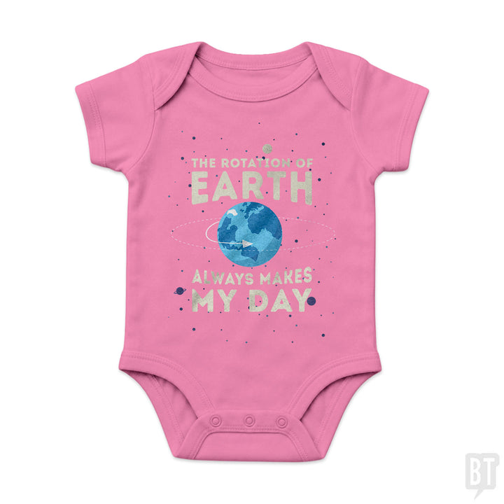 Earth Rotation Baby One-Piece