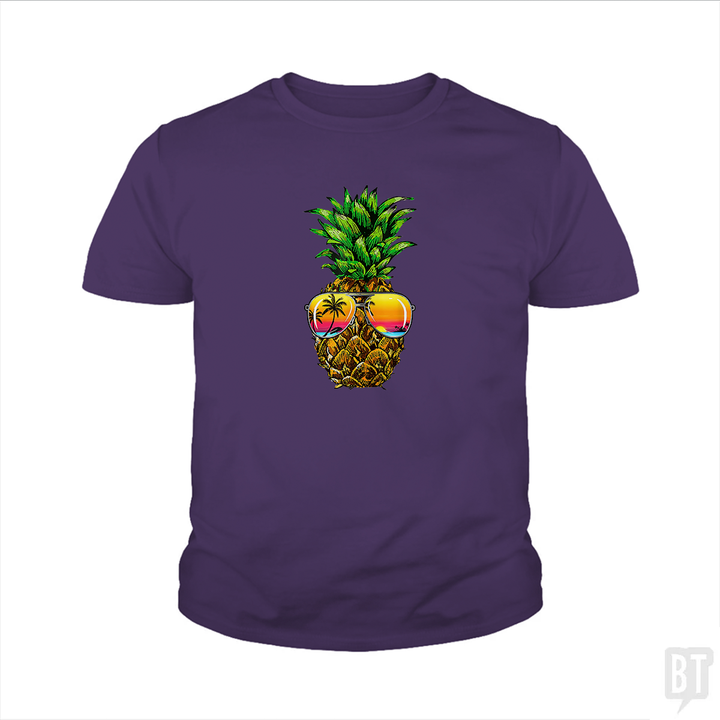 Sunglasses Pineapple Kids Shirt