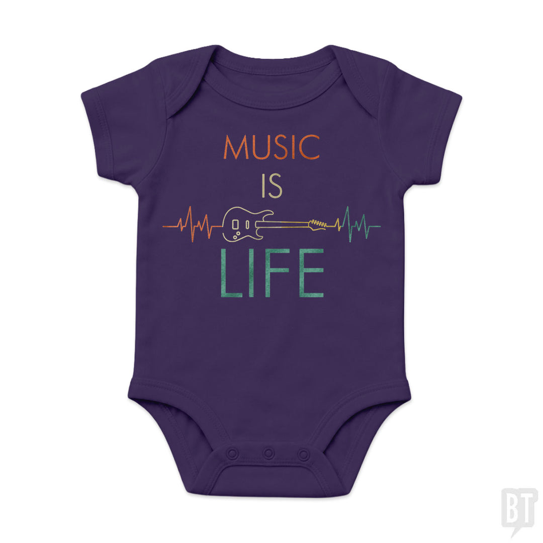 Music Is Life Baby One-Piece