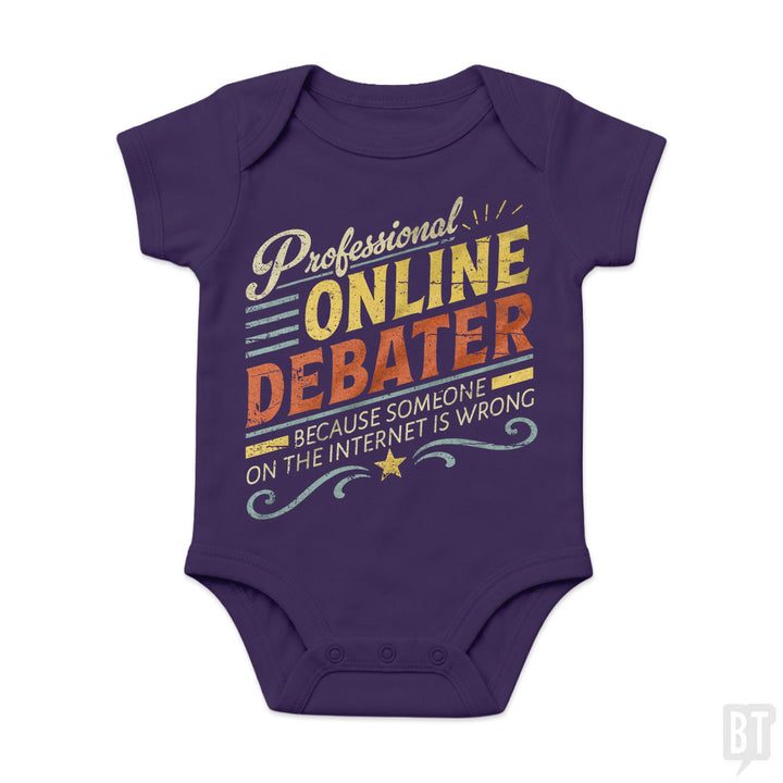 Professional Online Debater Baby One-Piece