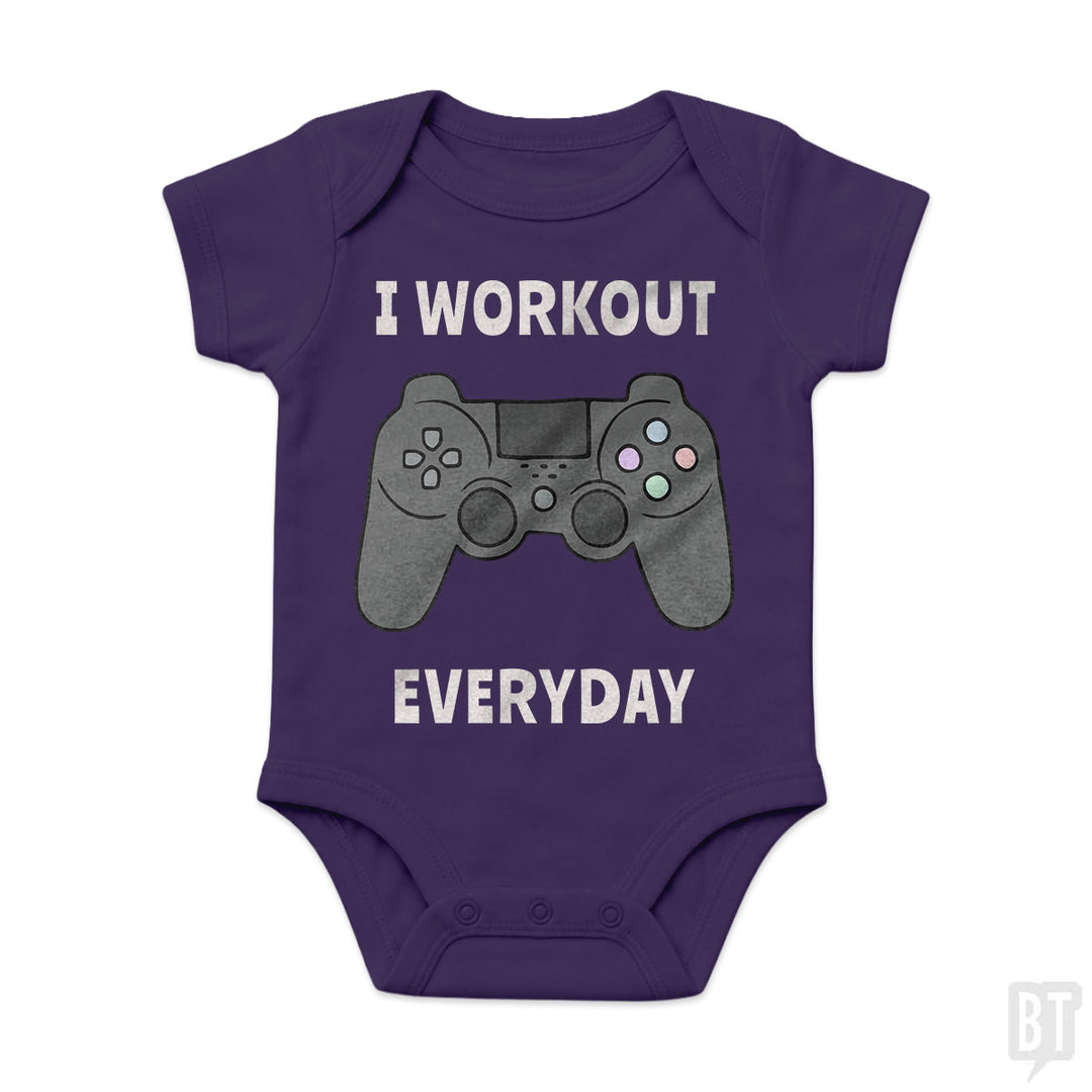 I Workout Everyday Baby One-Piece