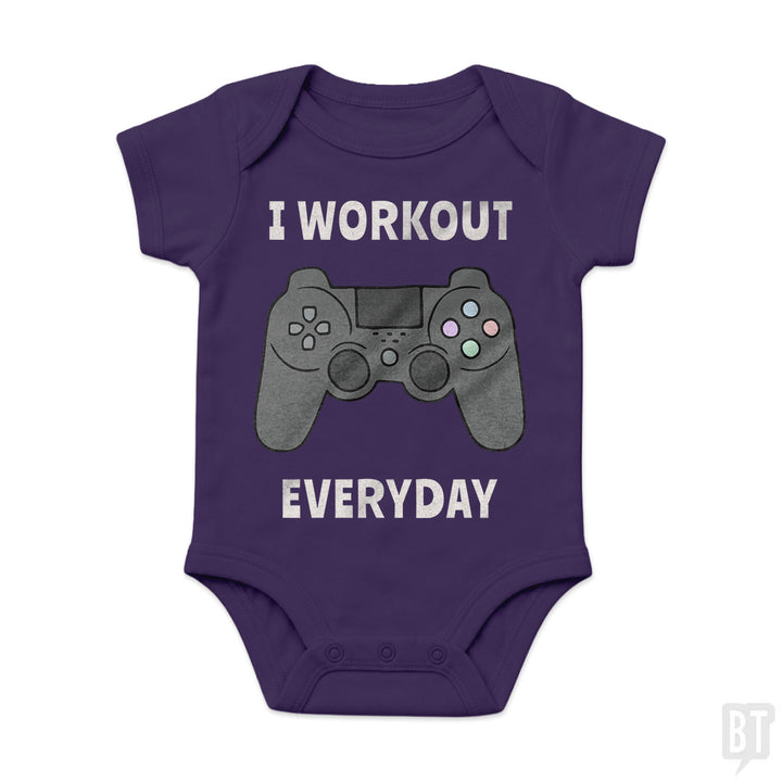 I Workout Everyday Baby One-Piece