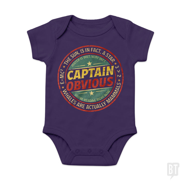 Captain Obvious Baby One-Piece