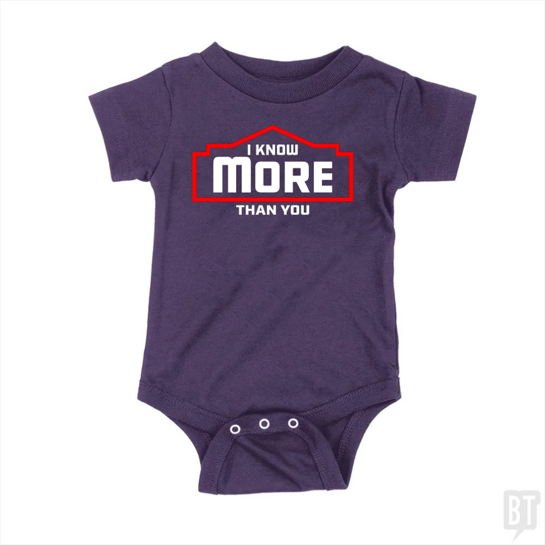 I Know More Than You #2 Baby One-Piece
