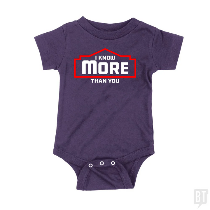 I Know More Than You #2 Baby One-Piece