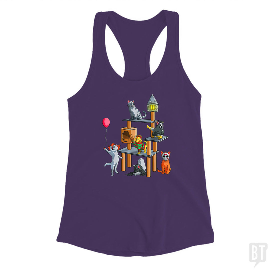 Cat Horror Movies Tank Top