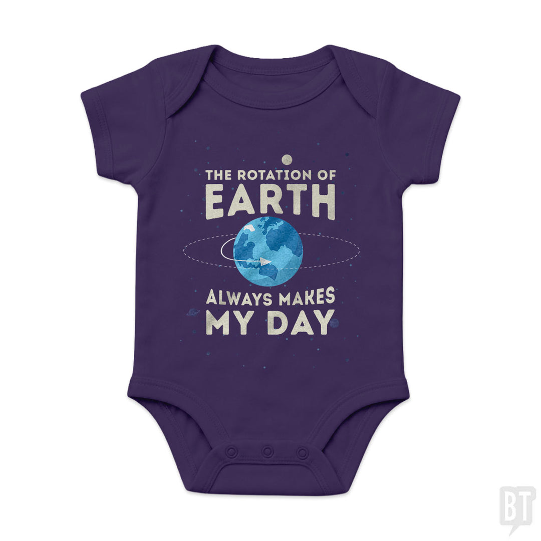 Earth Rotation Baby One-Piece