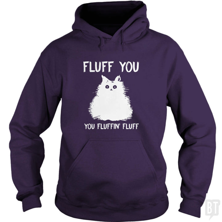 Fluff You You Fluff Funny Cat Hoodie