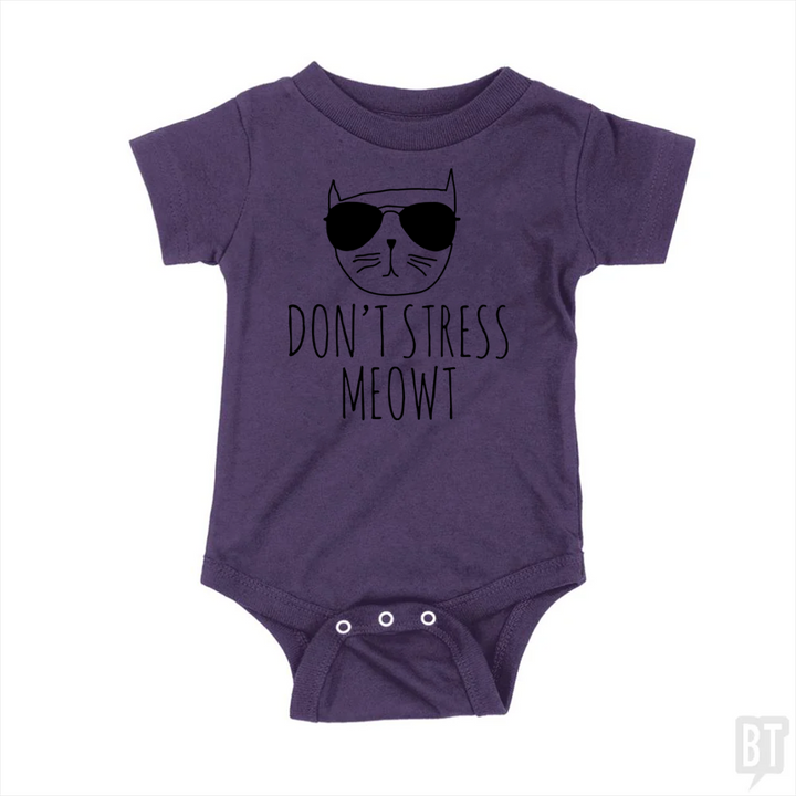 Don't Stress Meowt Baby One-Piece