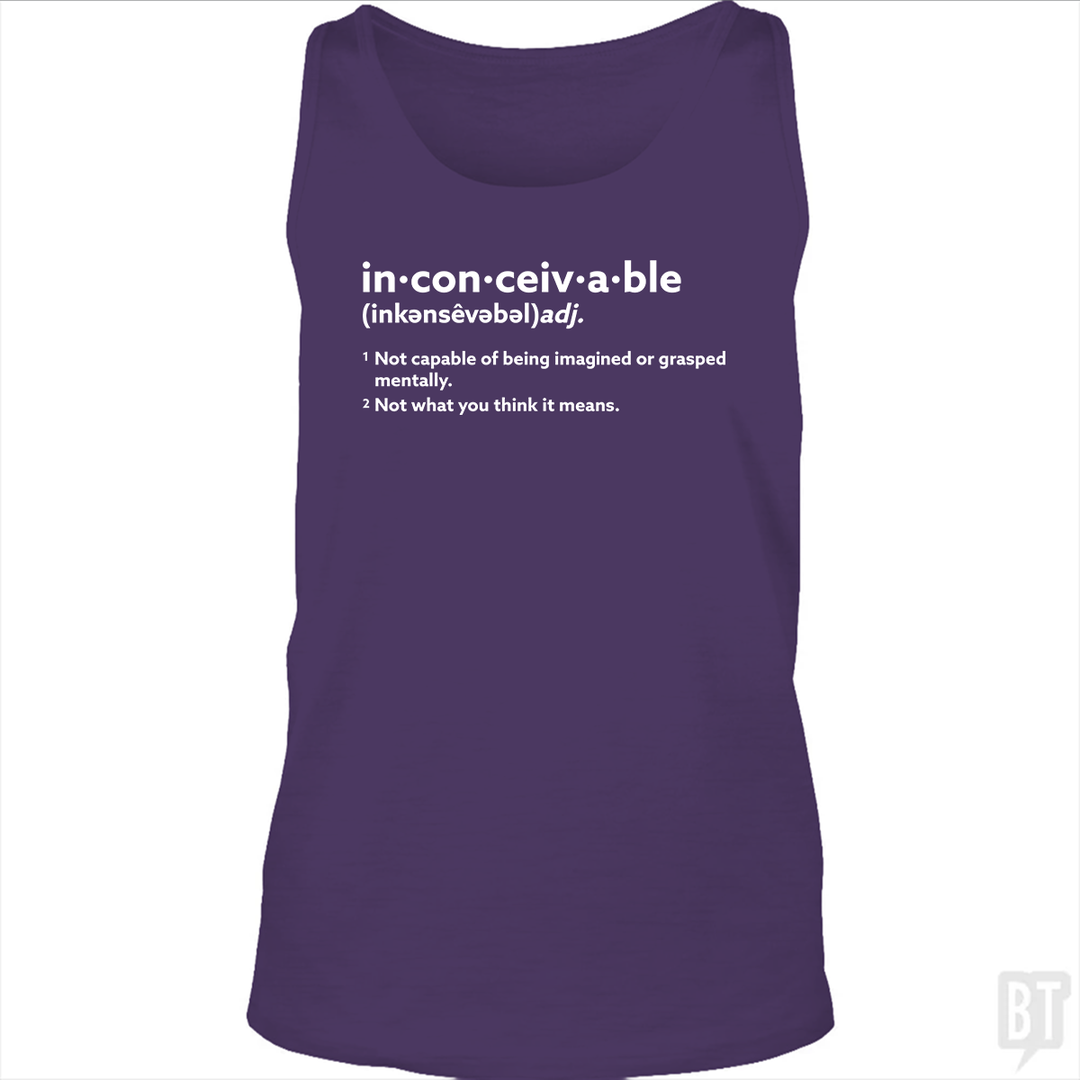 Inconceivable Definition Tank Top