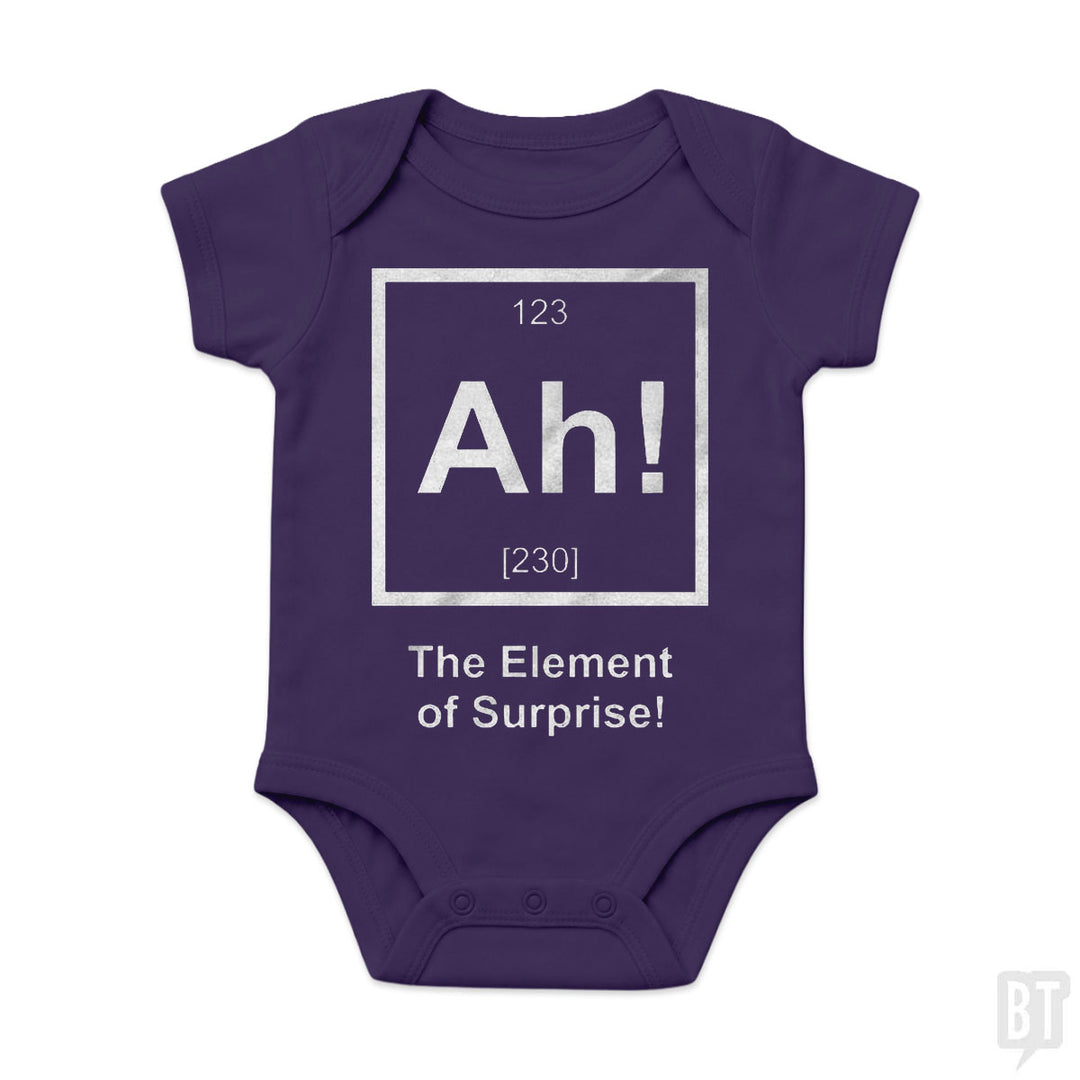 Ah! The Element Of Surprise Baby One-Piece