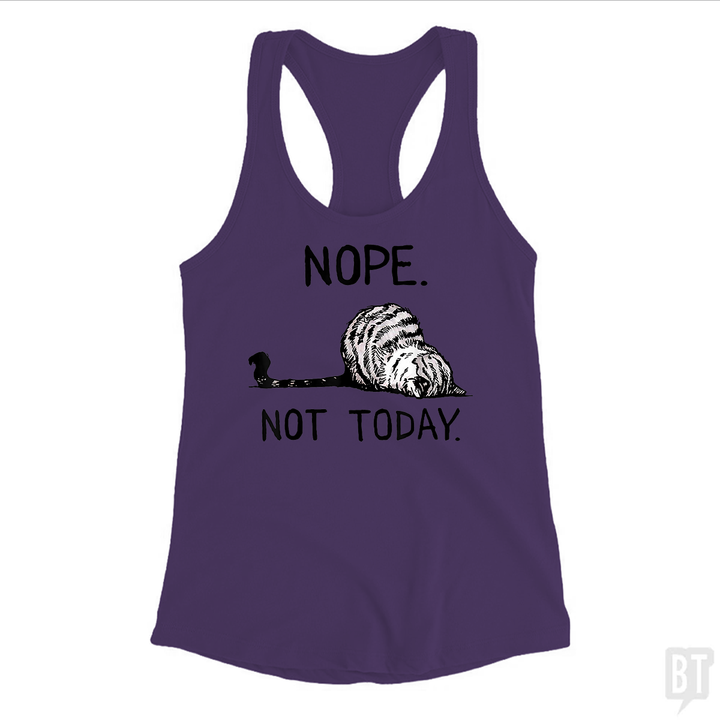 Nope Not Today Cat Tank Top