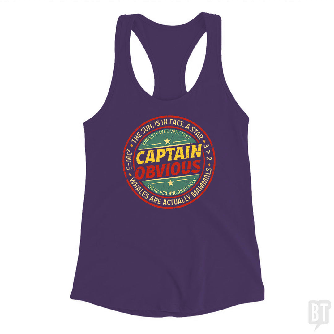 Captain Obvious Tank Top
