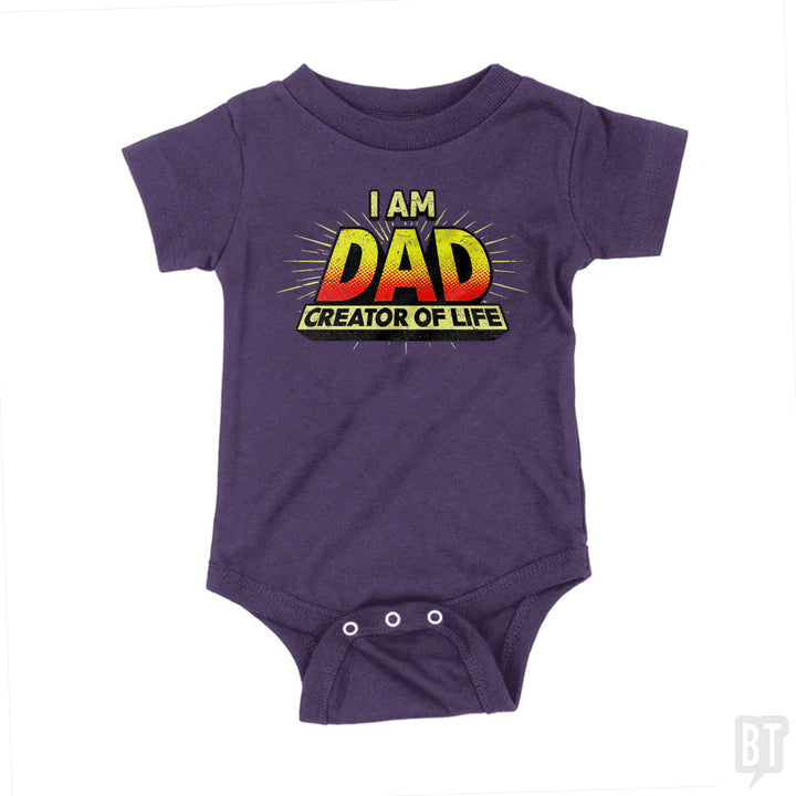 Dad - Creator of Life Baby One-Piece