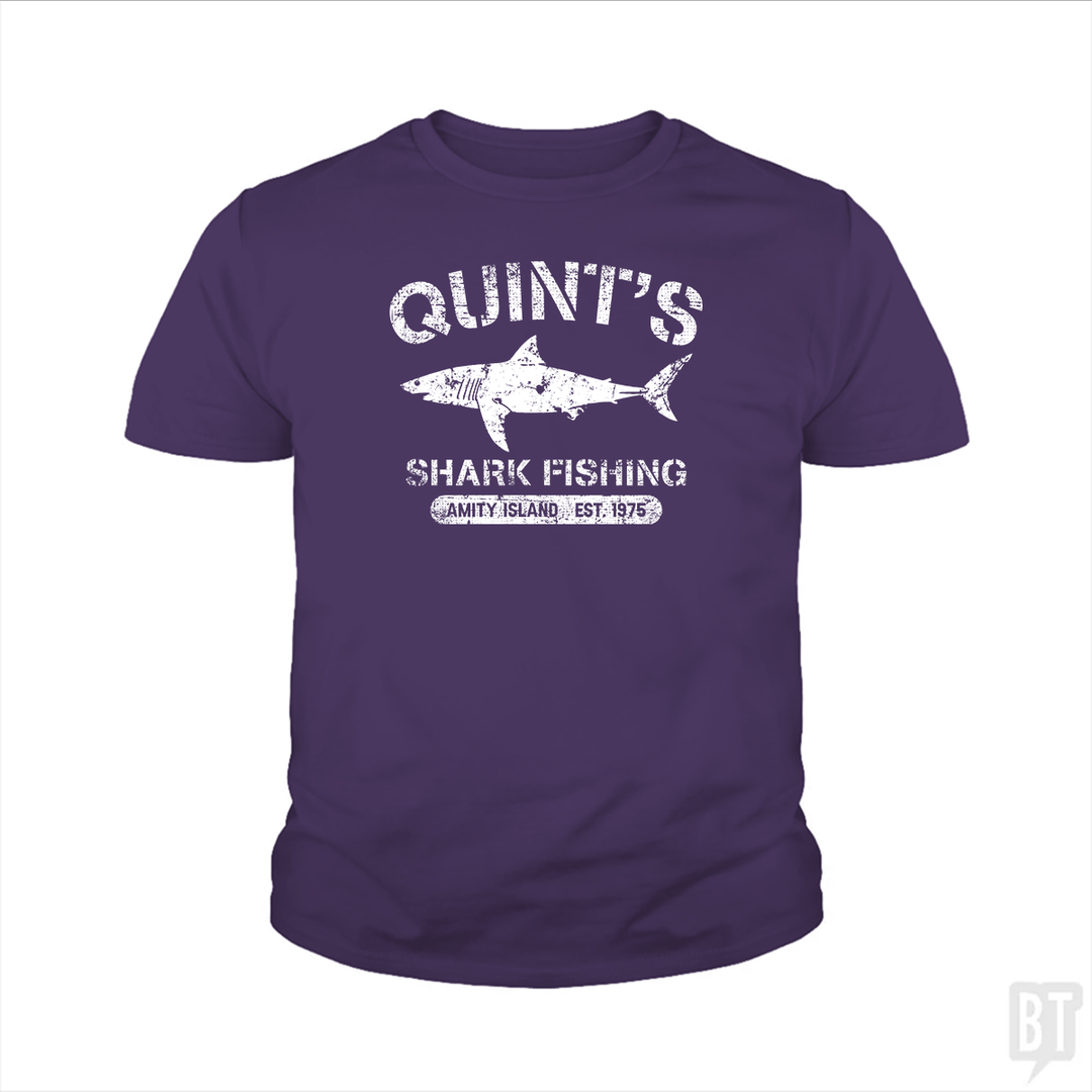 Quint's Shark Fishing Kids Shirt