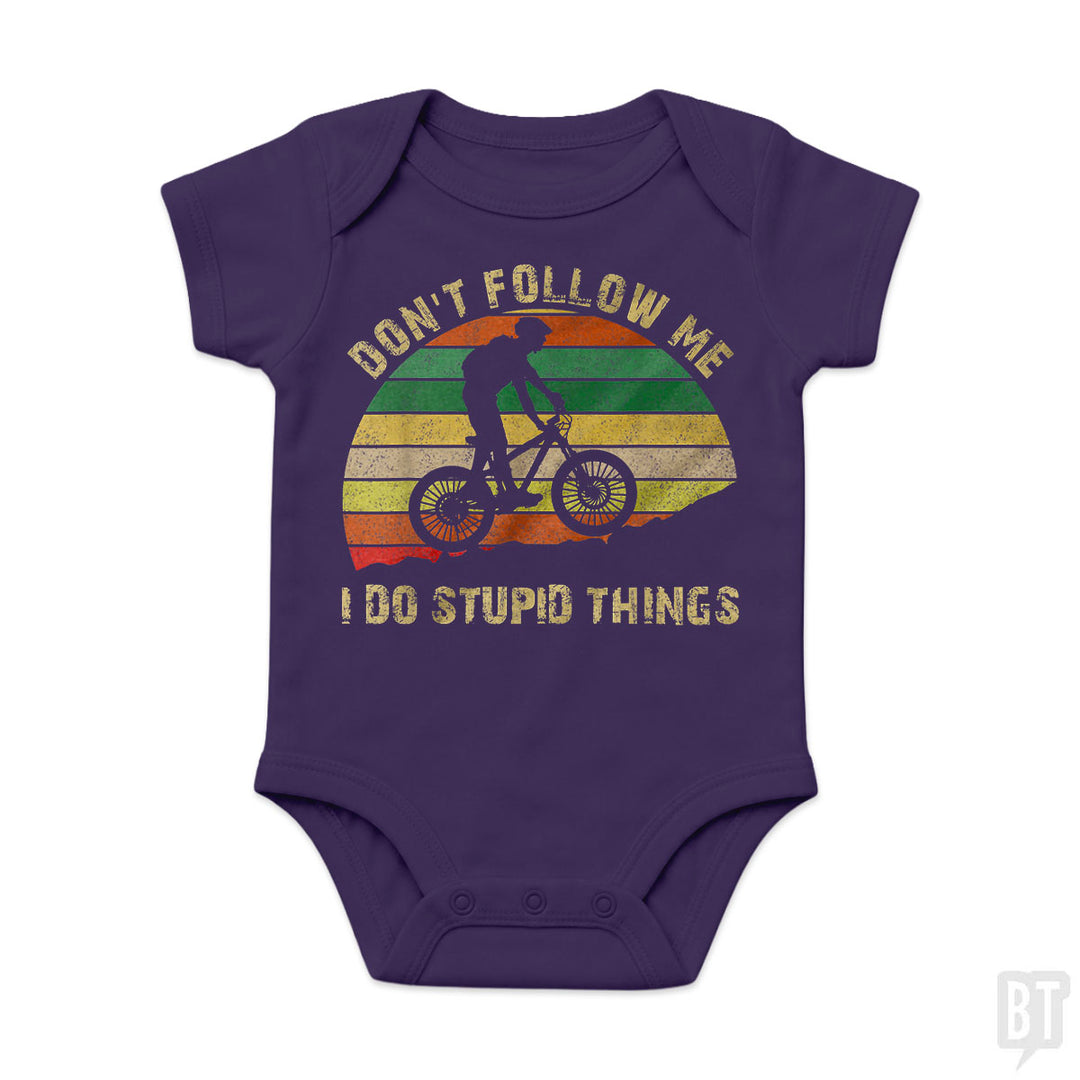 Funny Mountain Bike Baby One-Piece