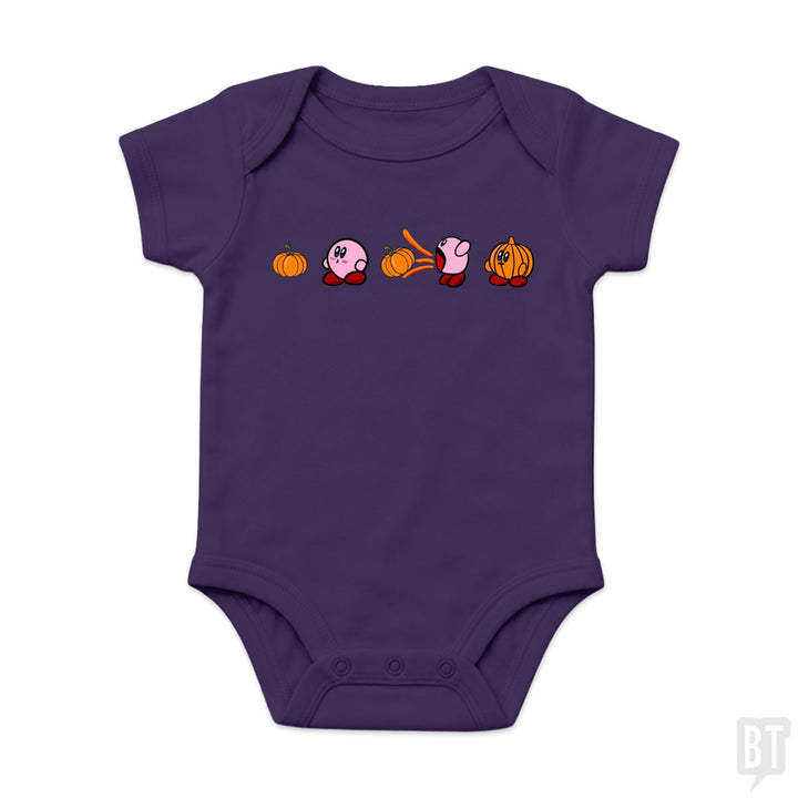 Kirby Pumpkin Baby One-Piece