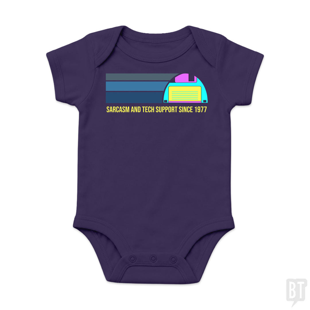 Sarcasm and Tech Support Baby One-Piece