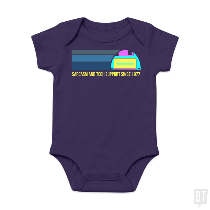 Sarcasm and Tech Support Baby One-Piece