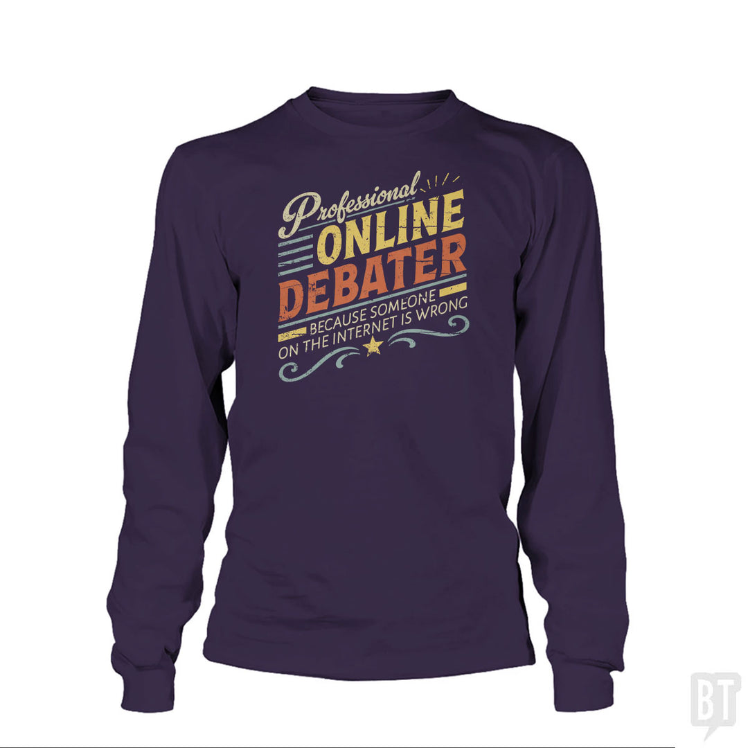 Professional Online Debater Long Sleeve