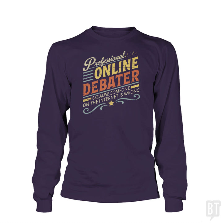 Professional Online Debater Long Sleeve