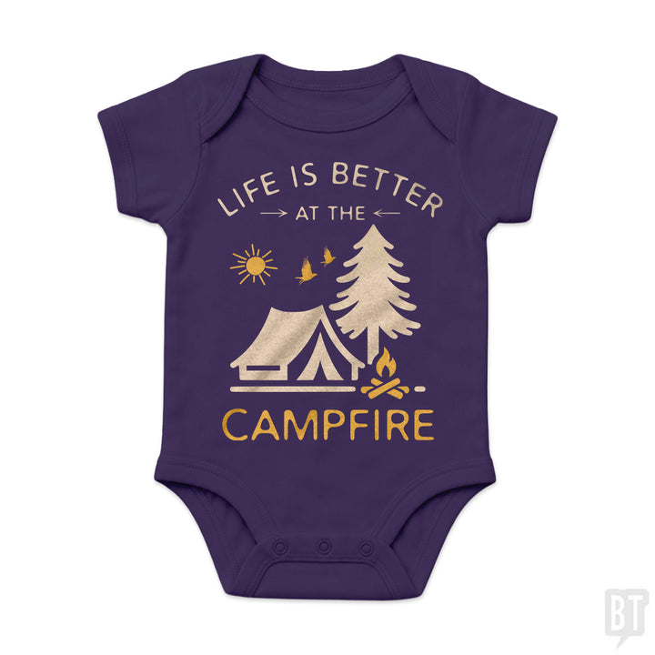 Life Is Better At The Campfire Baby One-Piece