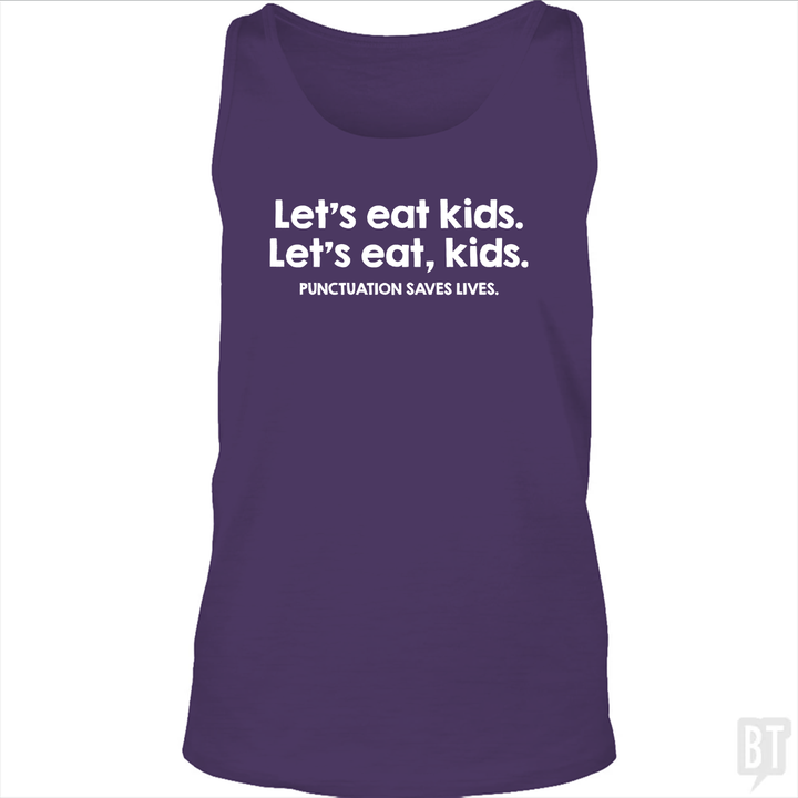 Punctuation Saves Lives Tank Top