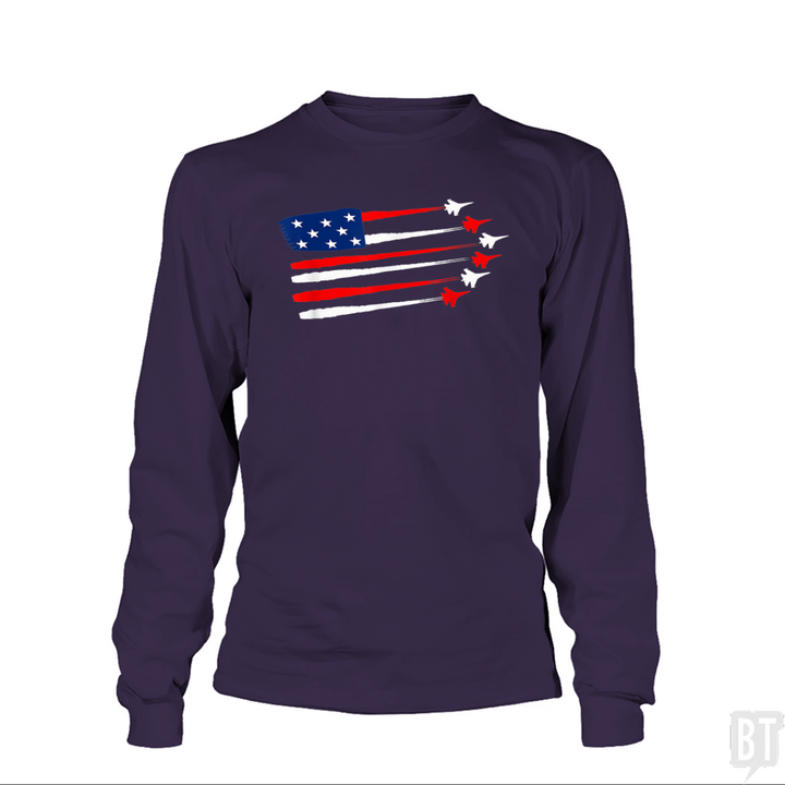 Fighter Jet American Long Sleeve