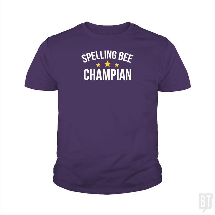 Spelling Bee Champion Kids Shirt