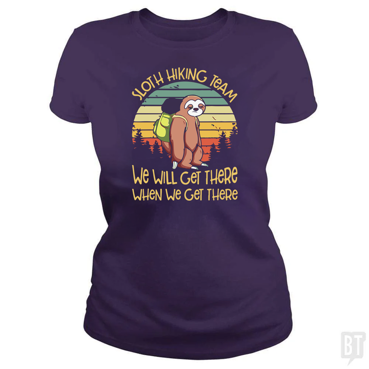 Funny Sloth Hiking Team #2