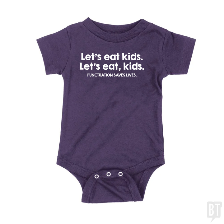 Punctuation Saves Lives Baby One-Piece
