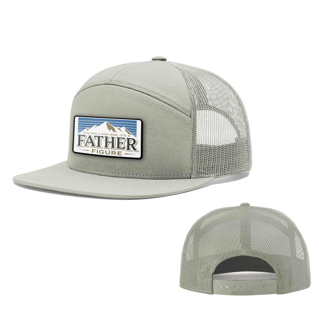 Dad Bod Father Figure Patch 7 Panel Hats