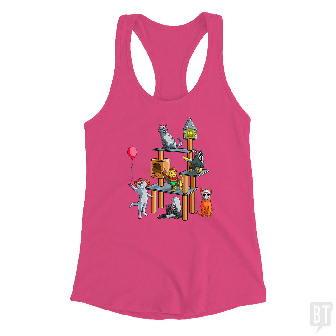 Cat Horror Movies Tank Top